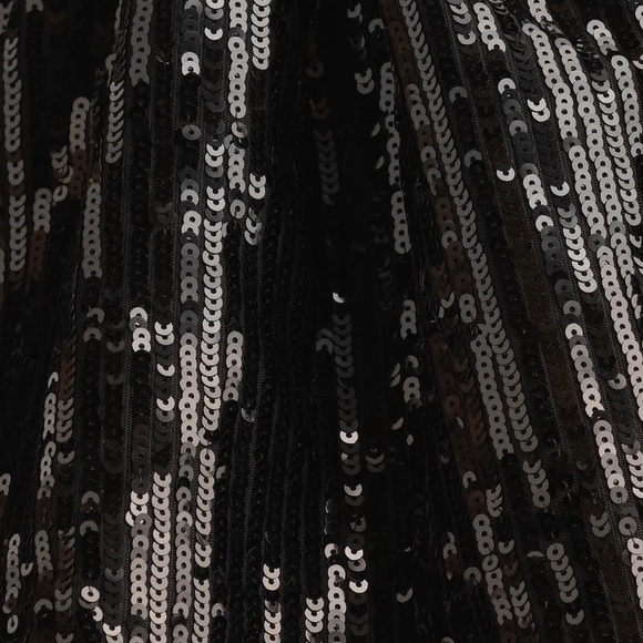 Nichole Lynel X Nordstrom Holiday Collection Bubble Skirt Black Sequin Size XL - Picture 3 of 4